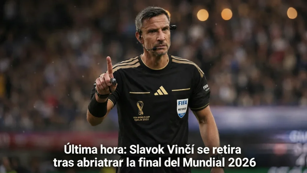 Slavko Vinčić se retira tras arbitrar la final del Mundial 2026